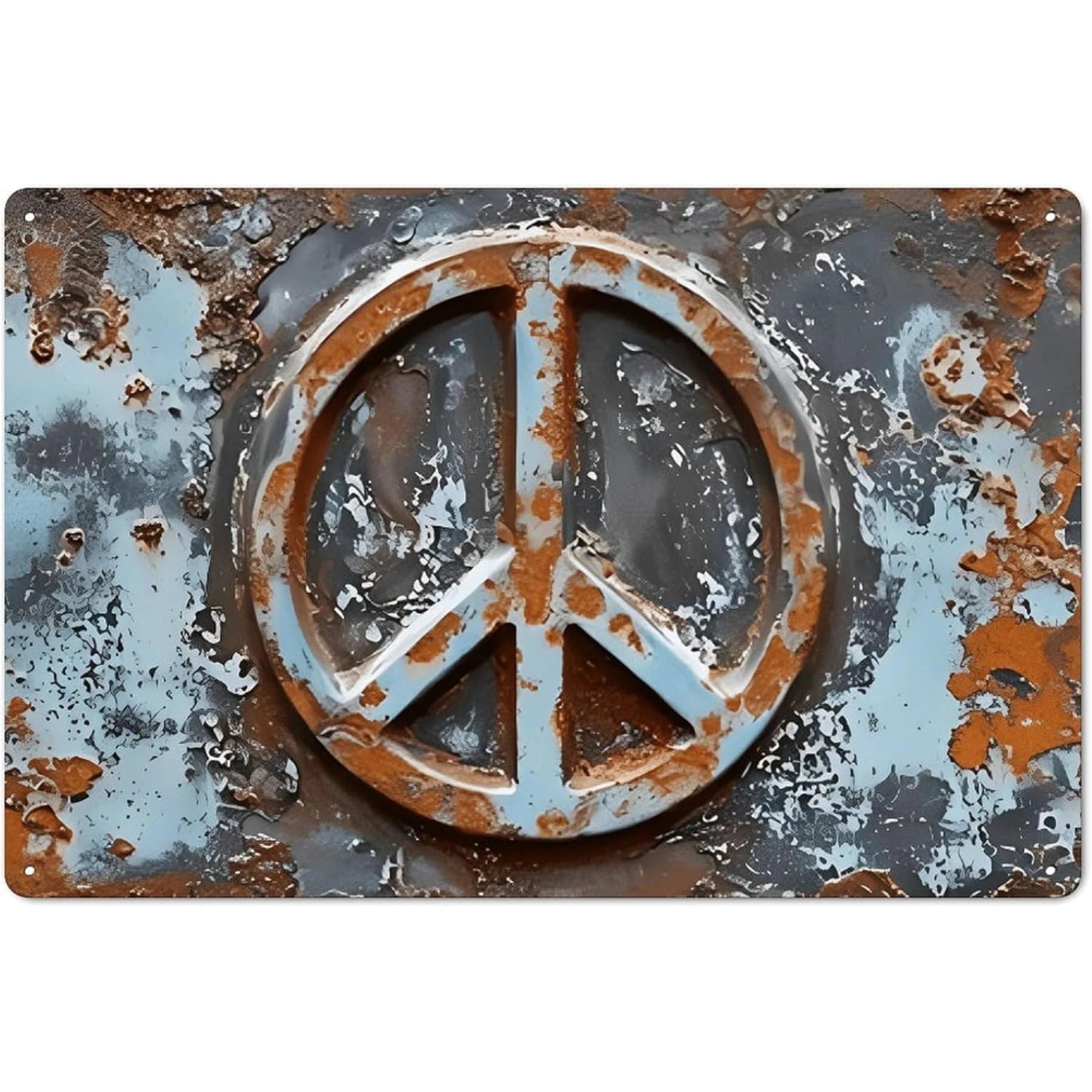 Peace 3D Tin Sign