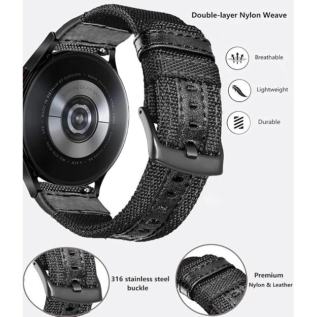 Quick Release Nylon Watch Band - 20mm
