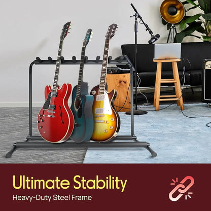 Multi Guitar Stand - Rack - 7 Slots