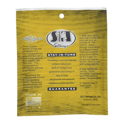 Golden Bronze Acoustic Guitar Strings, Extra Light 10-48