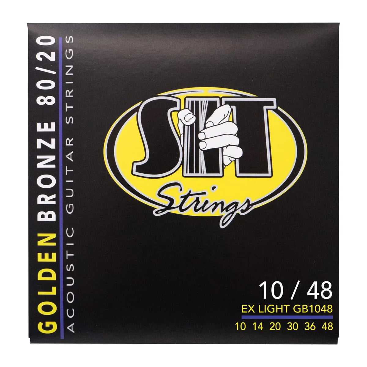 Golden Bronze Acoustic Guitar Strings, Extra Light 10-48