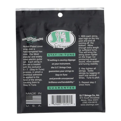 Nickel Wound Electric Guitar Strings (S.I.T.), Ultra Light 8-38