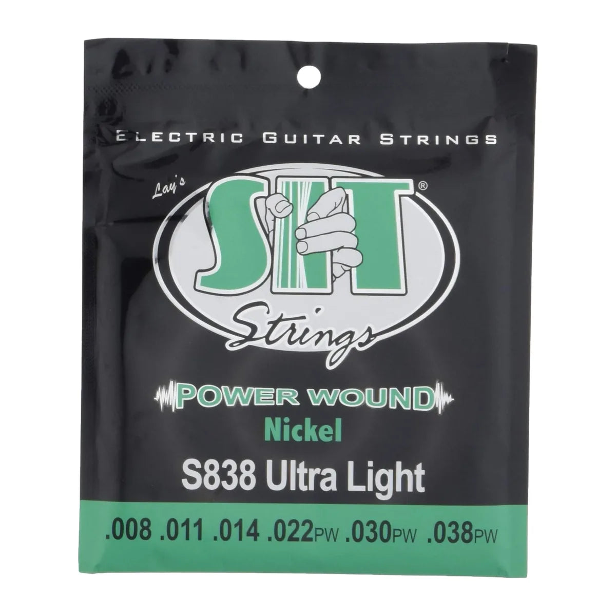 Nickel Wound Electric Guitar Strings (S.I.T.), Ultra Light 8-38