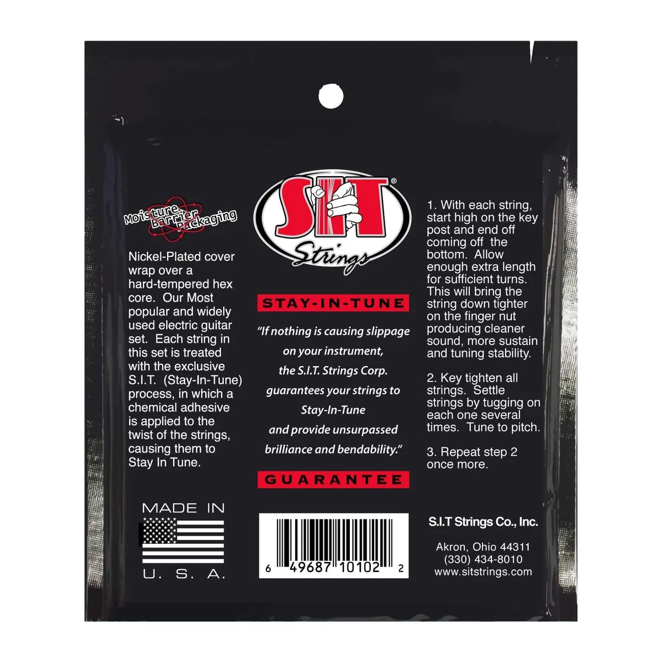 Power Wound Nickel Electric Guitar Strings, Extra Light 9-42