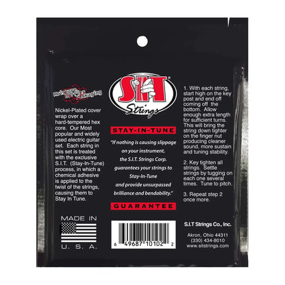 Power Wound Nickel Electric Guitar Strings, Extra Light 9-42