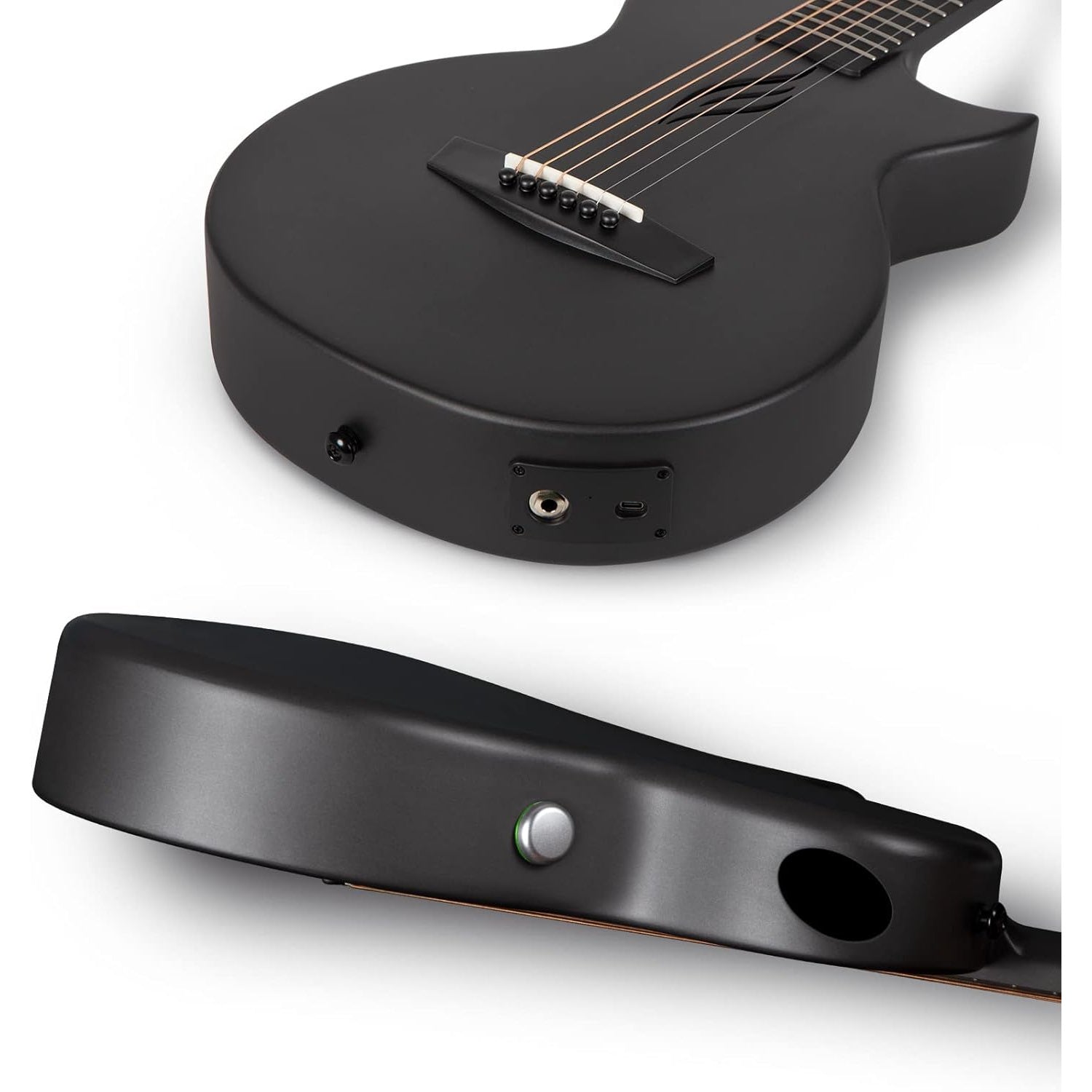 Enya NOVA GO SP1 acoustic guitar with a natural wood finish, six strings, and a compact body, perfect for beginners and travel.