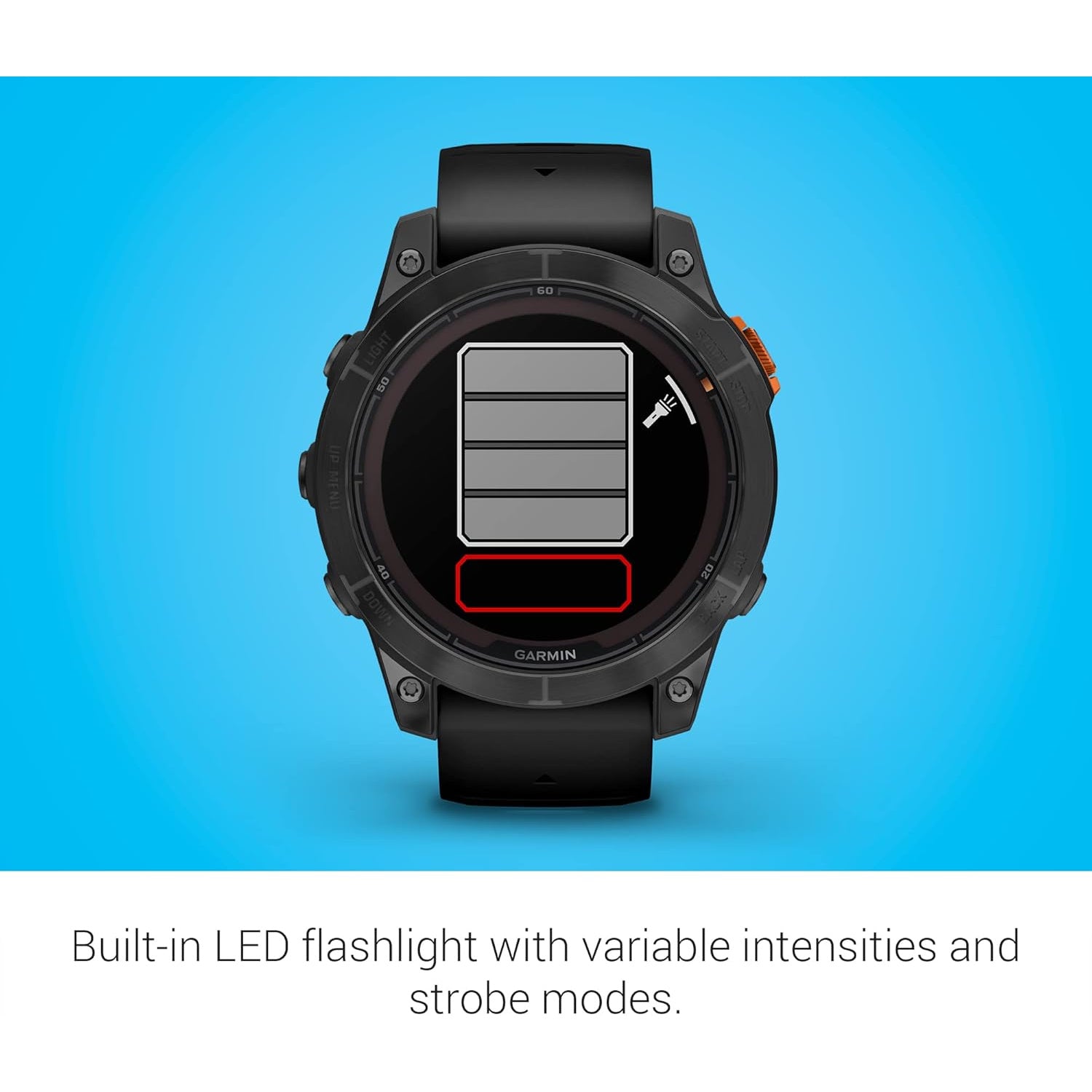Garmin Fenix 7 Pro Solar GPS smartwatch with black band and digital display, showing fitness tracking features.