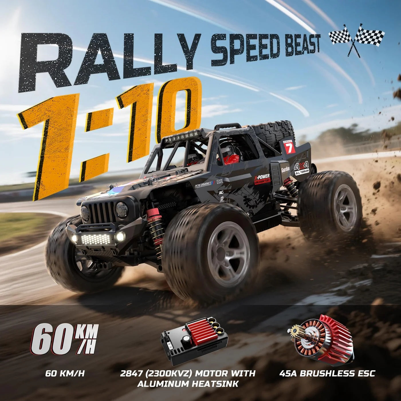 Off-Road R/C Monster Truck 1:10