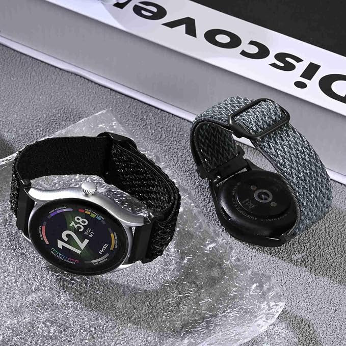 Quick Release Elastic Nylon Watch Bands - 22mm