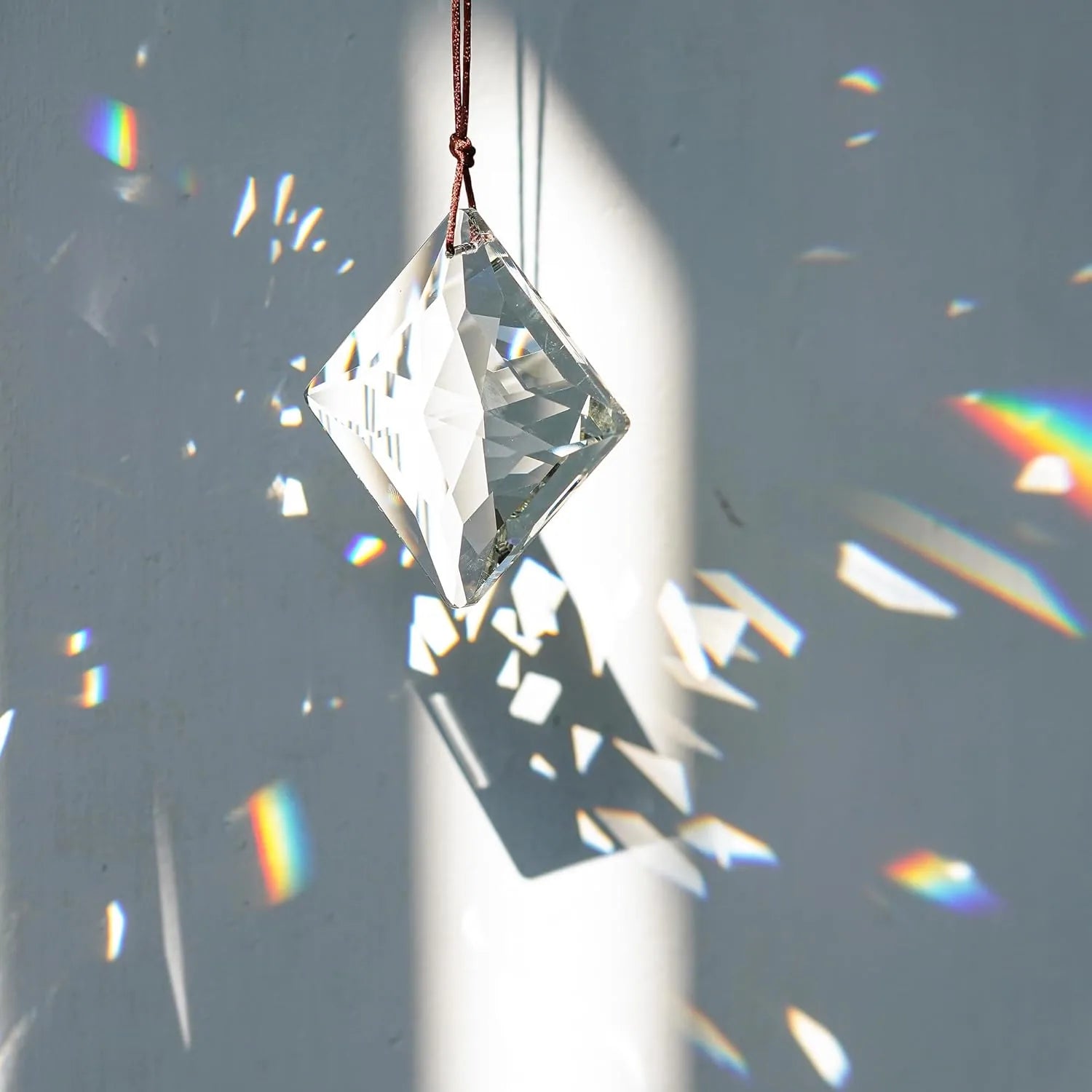Hanging Faceted Crystal Suncatcher - 50mm