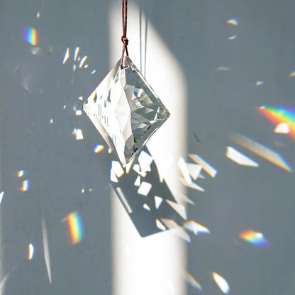 Hanging Faceted Crystal Suncatcher - 50mm
