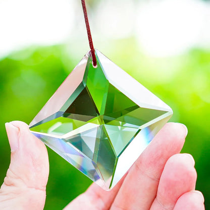 Hanging Faceted Crystal Suncatcher - 50mm