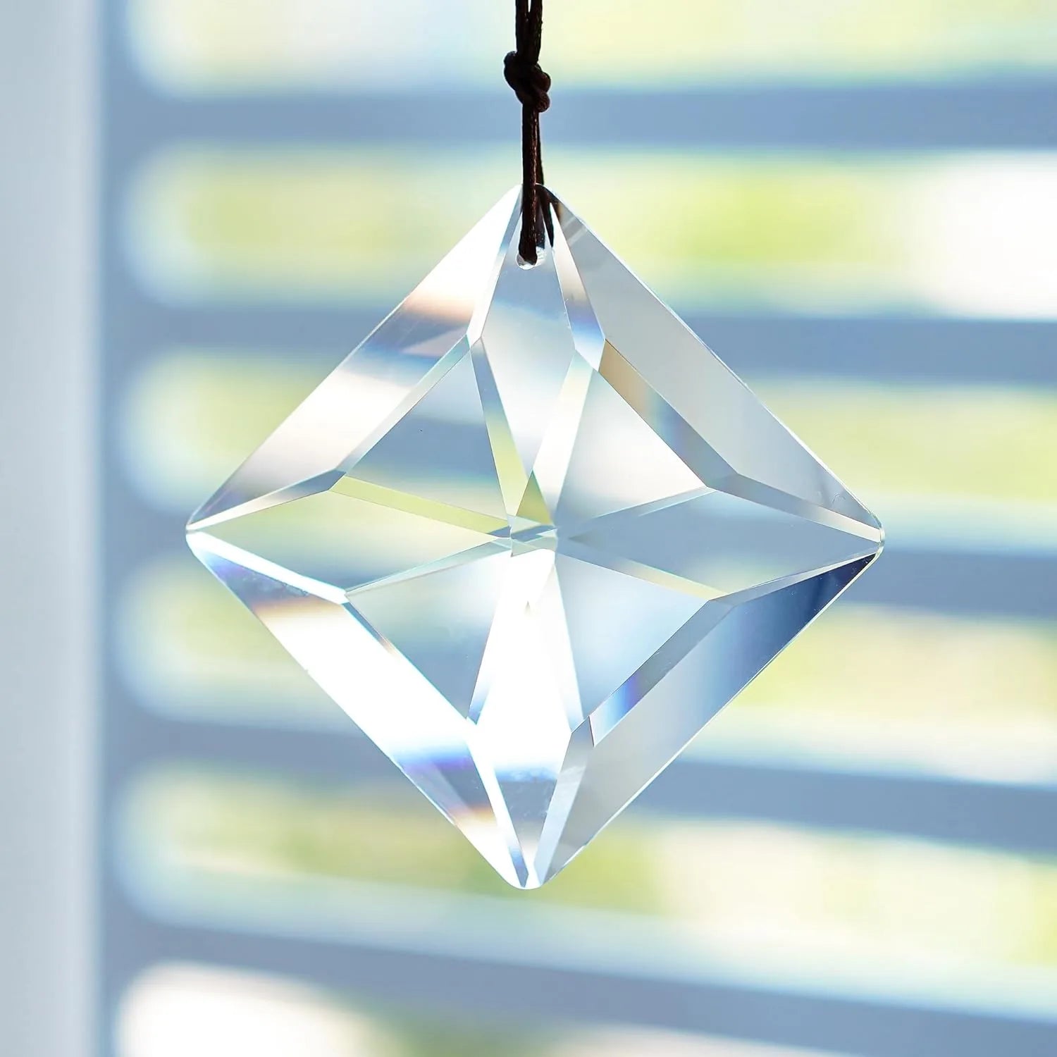 Hanging Faceted Crystal Suncatcher - 50mm