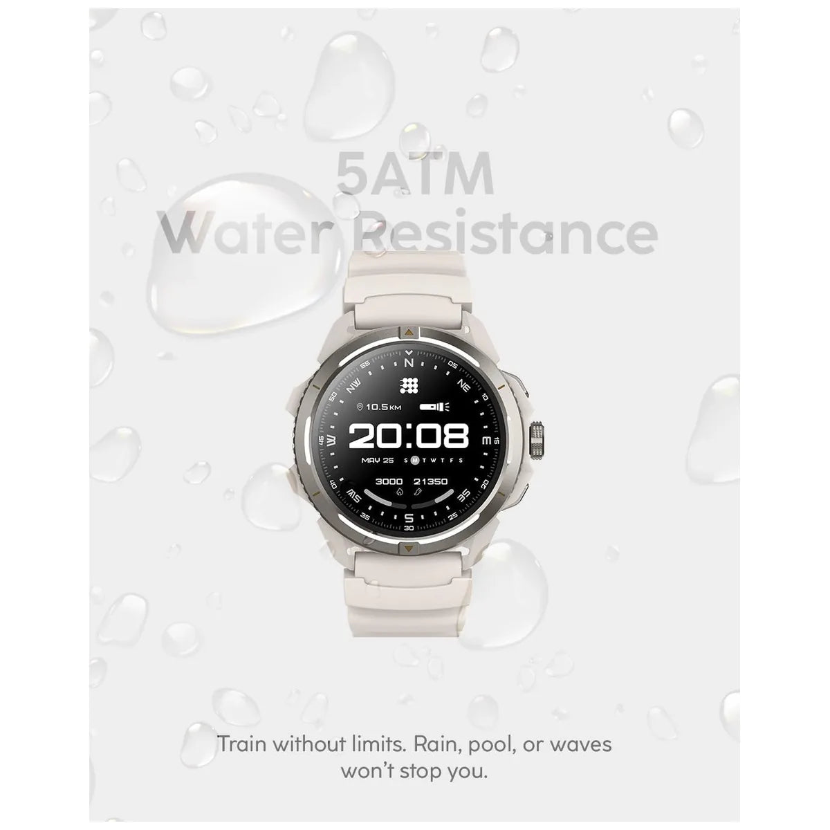 Terra Rugged Smartwatch, AMOLED – Obsidian Black
