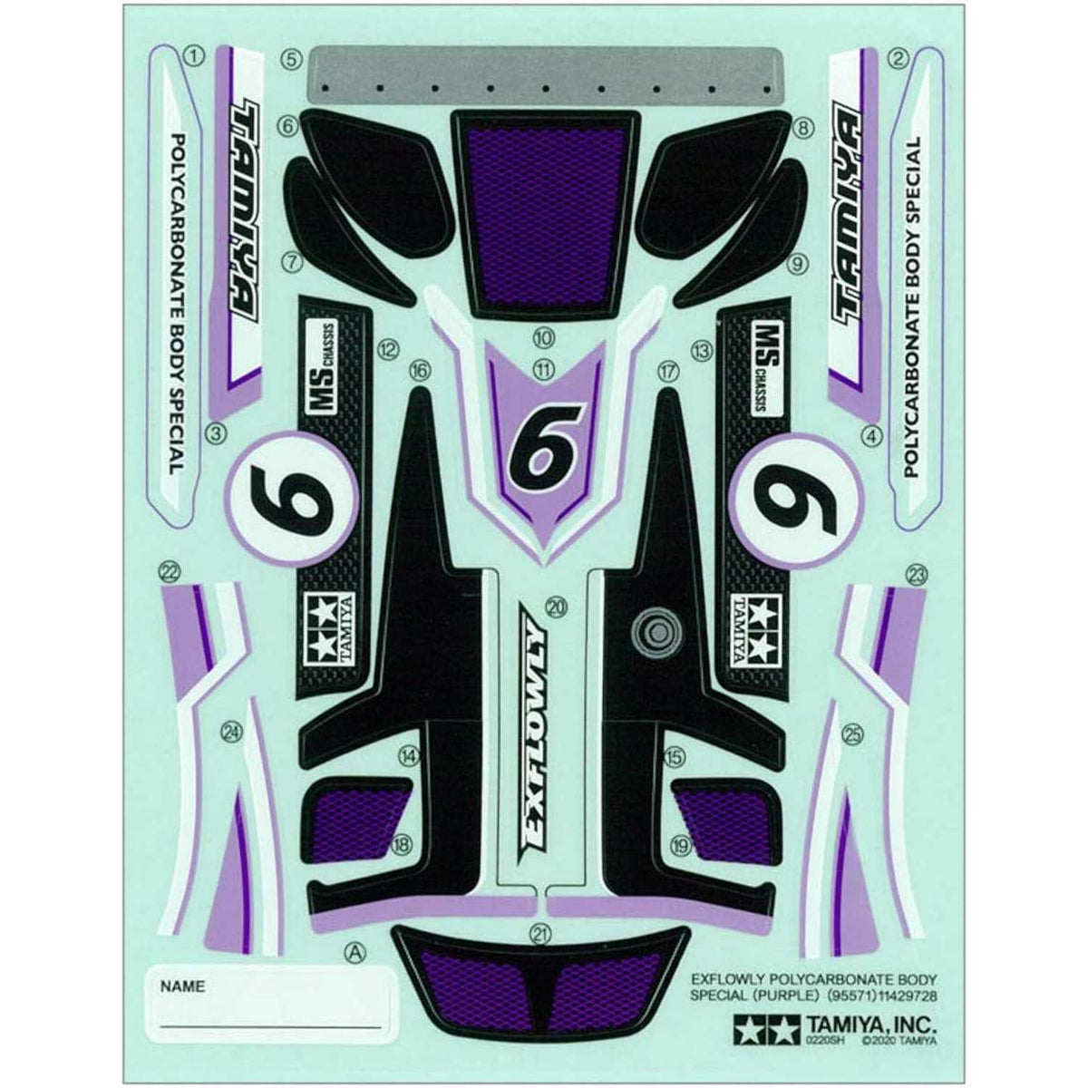JR PRO Racing Exflowly Purple Special Mini 4WD Kit