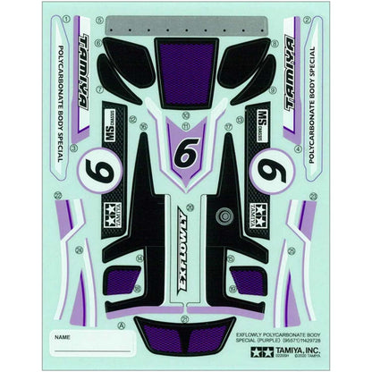 JR PRO Racing Exflowly Purple Special Mini 4WD Kit