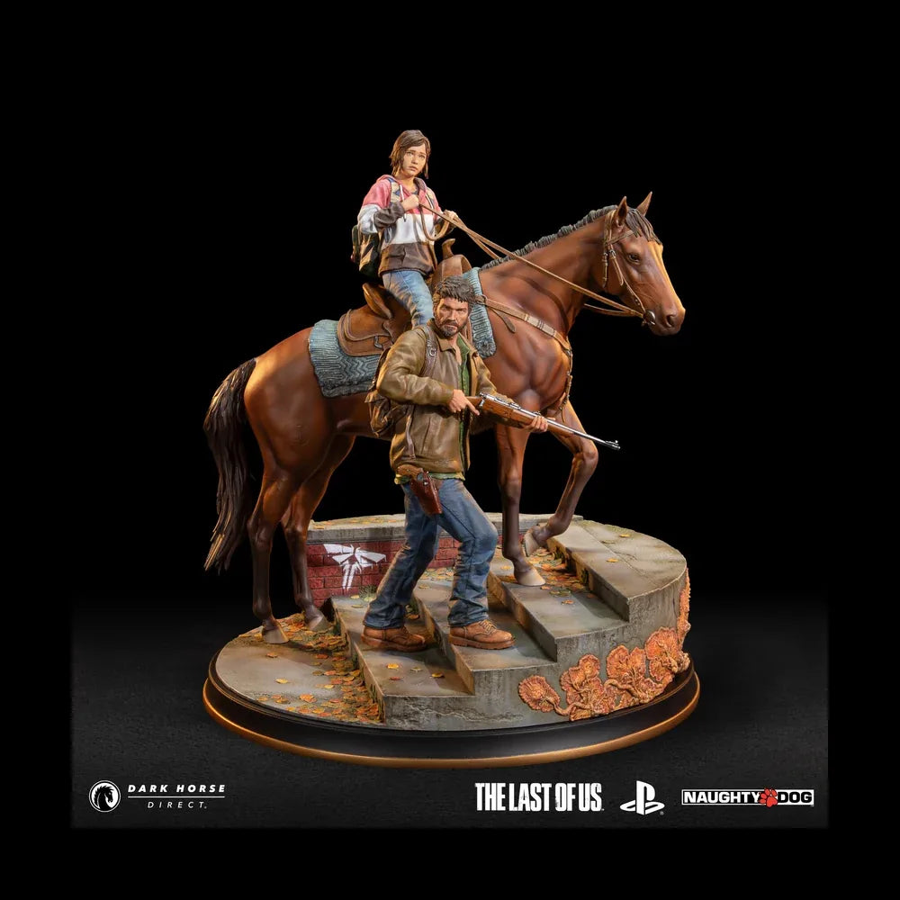 Joel & Ellie on Horseback Premium Statue