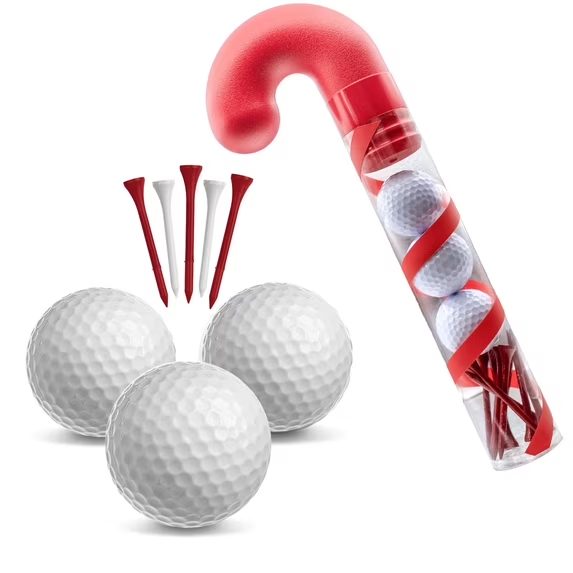 Candy Cane Golf Ball Set