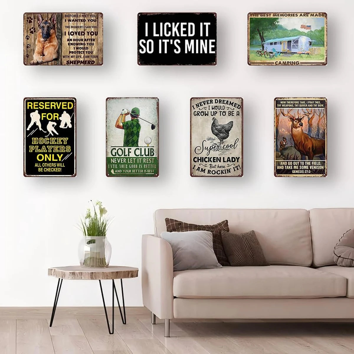 Dart and Beer Tin Sign