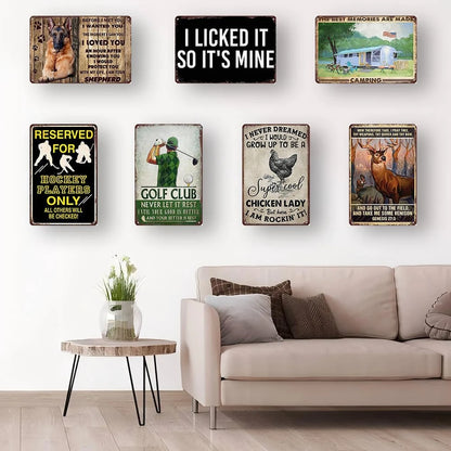 Dart and Beer Tin Sign