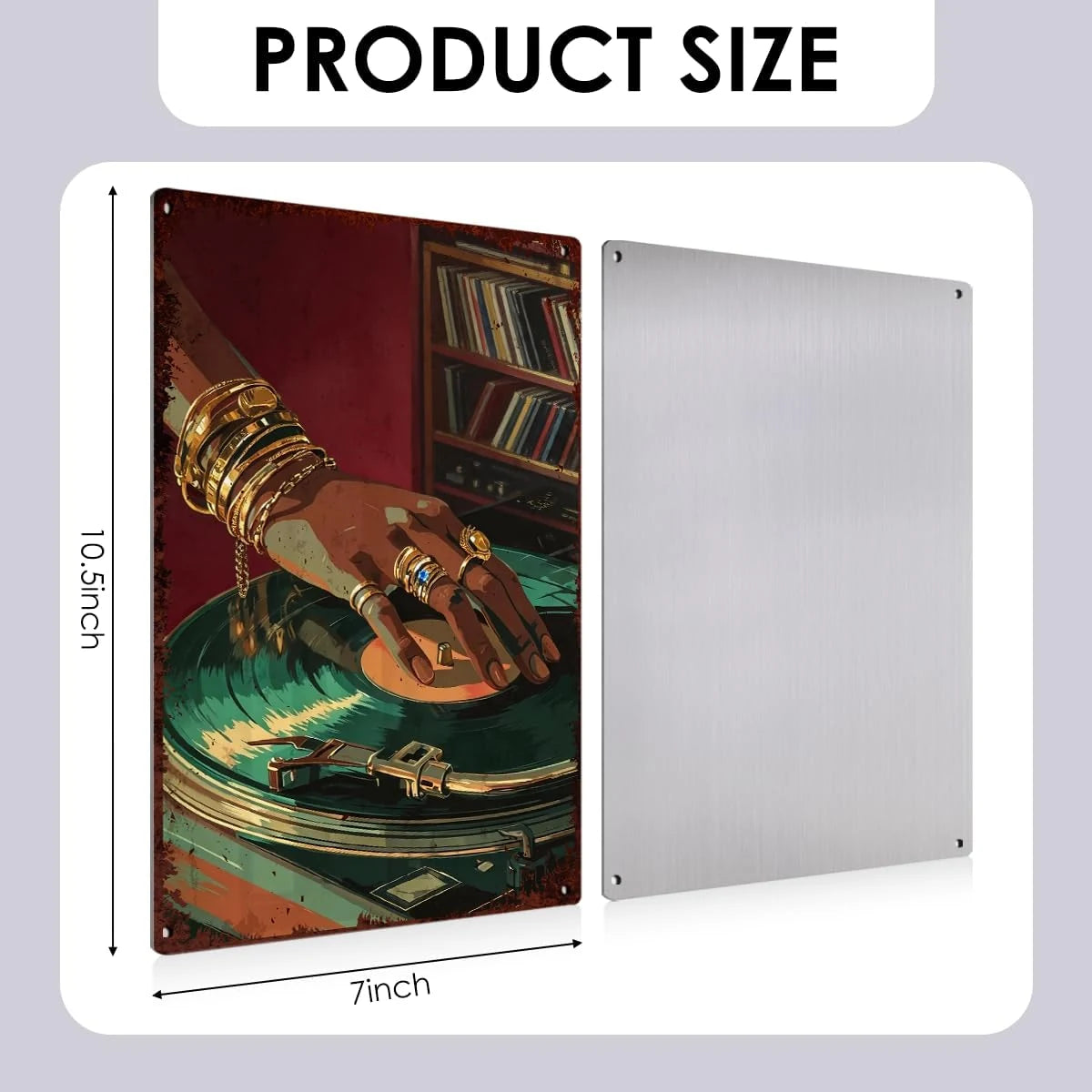 Retro Vinyl Record Metal Tin Sign