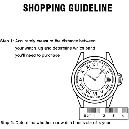Quick Release Stainless Steel Watch Band - 20mm