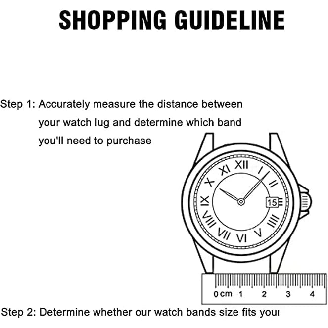 Quick Release Stainless Steel Watch Band - 20mm