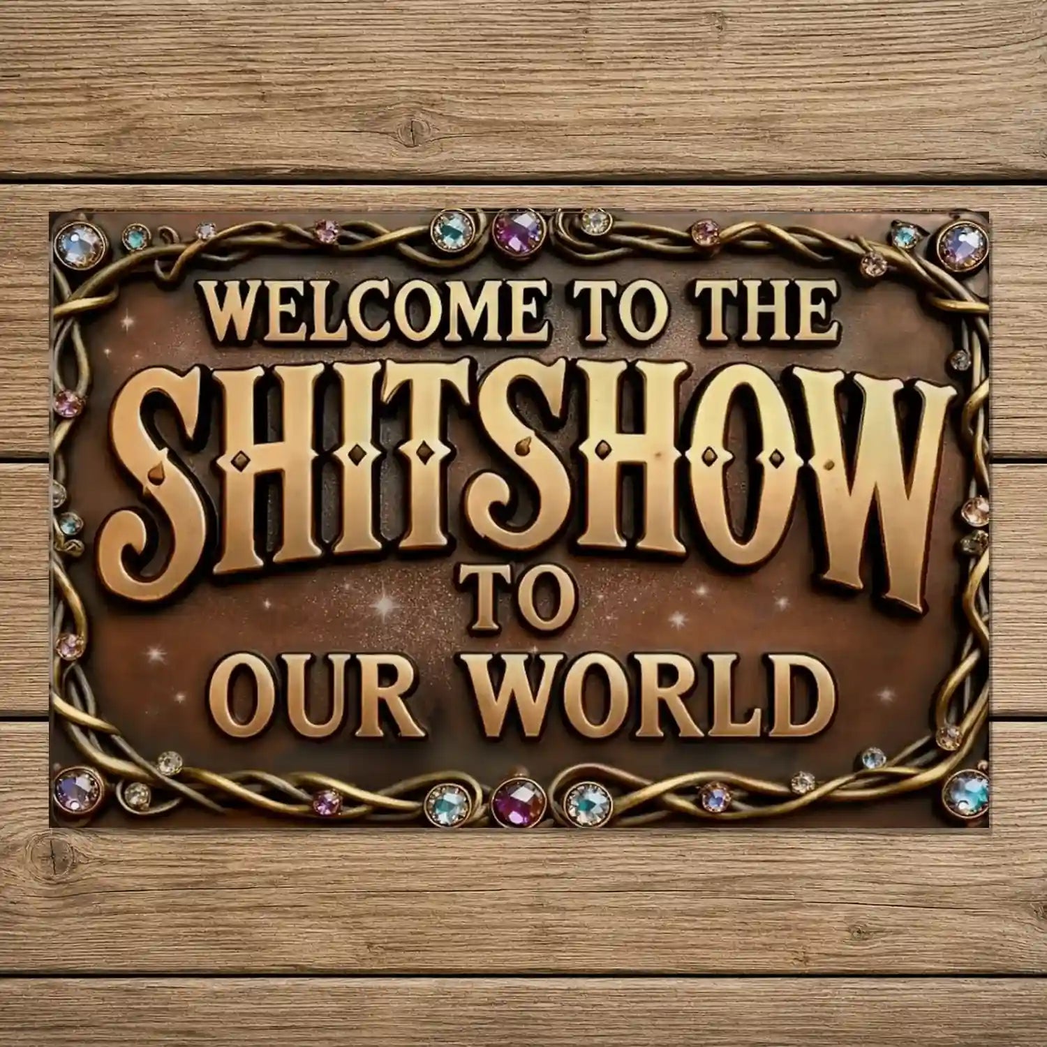 Welcome to the Shitshow Tin Sign - (30 × 20 cm)