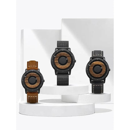 Levitation Analog Watch - Wood